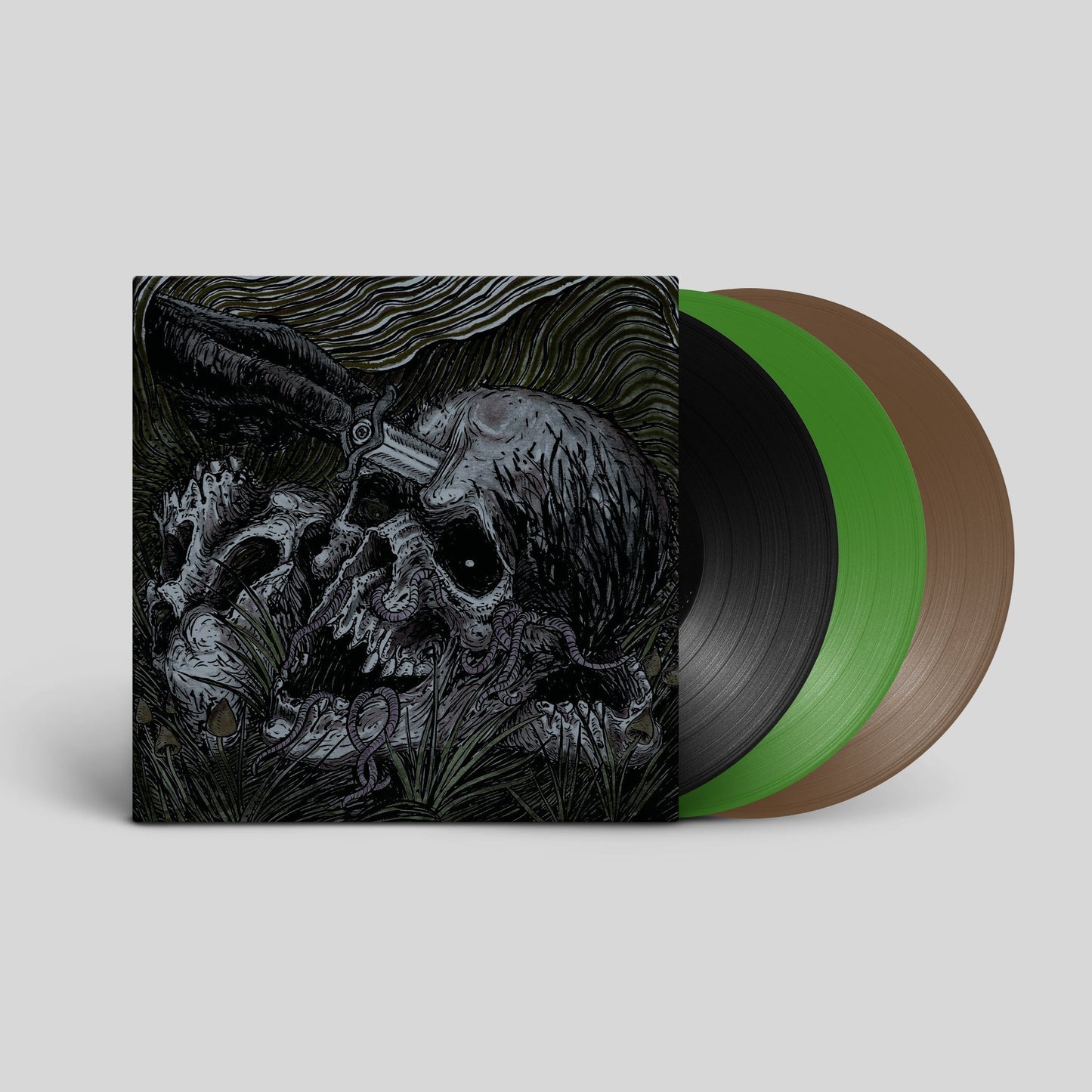 MALTHUSIAN / SUFFERING HOUR Time's Withering Shadow LP Gatefold